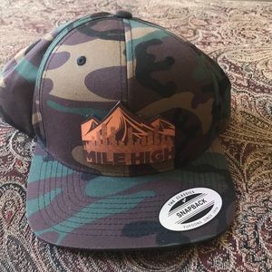 Denver Mile High camo SnapBack
